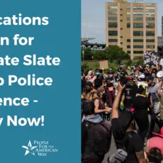 Applications Open for Candidate Slate to Stop Police Violence - Apply Now!