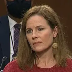 Amy Coney Barrett at her confirmation hearing before the Senate Judiciary Committee on October 13.