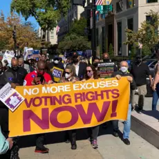 Voting Rights Activists Arrested at White House After Third Direct Action Calling on Biden to Help to Protect Freedom to Vote