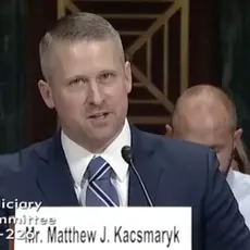 Judge Matthew Kacsmaryk at his confirmation hearing.